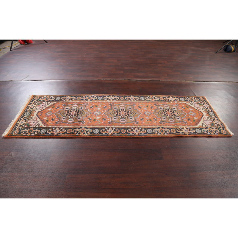 One-of-a-Kind 2'6" X 7'8" New Age Runner Wool Area Rug in