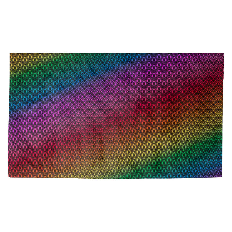 Tapis bleu/vert/orange Avicia, Rectangle 2 pi 2 po x 3 pi 4 po