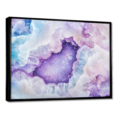 Purple Blue X Purple Crystal Geode - Geode Crystals Canvas Print