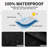 Easy-Going Patio Hanging Egg Chair Cover, UV Resistant Waterproof Outdoor Double Seat Swing Chair Cover With Zipper, Black