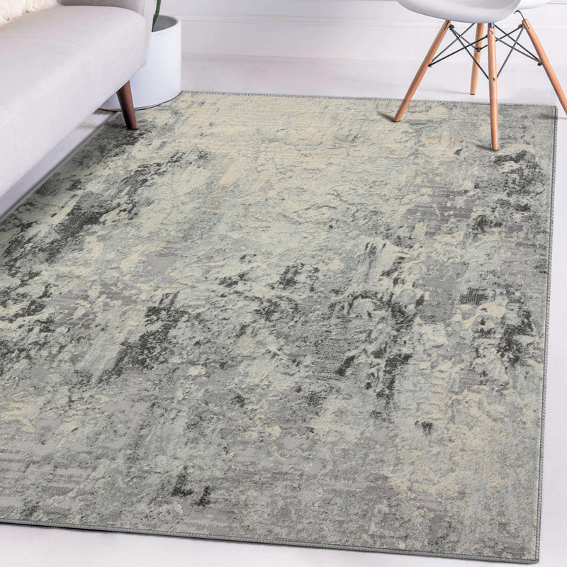 Tapis abstrait gris, Rectangle 8 pi x 10 pi