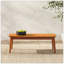 Table basse contemporaine en bois d'eucalyptus - Brun