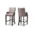 Upholstered Counter Stool with Solid Wood Frame-1561604824