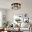 Kaelum 3 - Light Dimmable Crystal Flush Mount