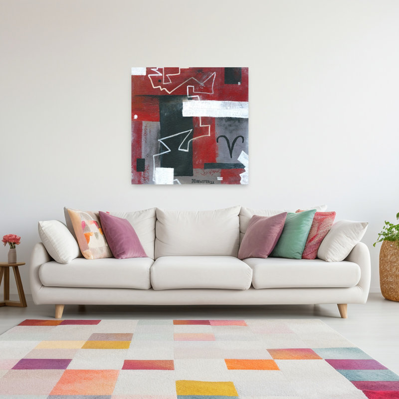 Abstrait géométrique Aries, 48" H x 48" W
