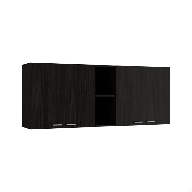 Armoire murale Ontario, porte double, Noir