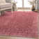 Nuzzo Nightscape Modern Geometric Flat-Weave Red Area Rug