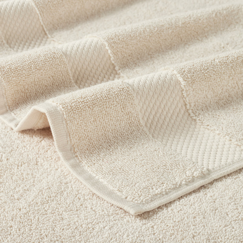 Splash 100% Cotton Zero Twist Washcloth Set, 550 GSM Soft Absorbent Cotton Washcloths & Face Towels for Bathroom, Spa & Daily Use, OEKO-TEX Certified, 12 Pack, Sand