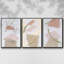 Foliage Chintz I, ensemble de 3 toiles encadrées sur toile-97794738-97794736
