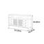 Buffet simple en bois massif