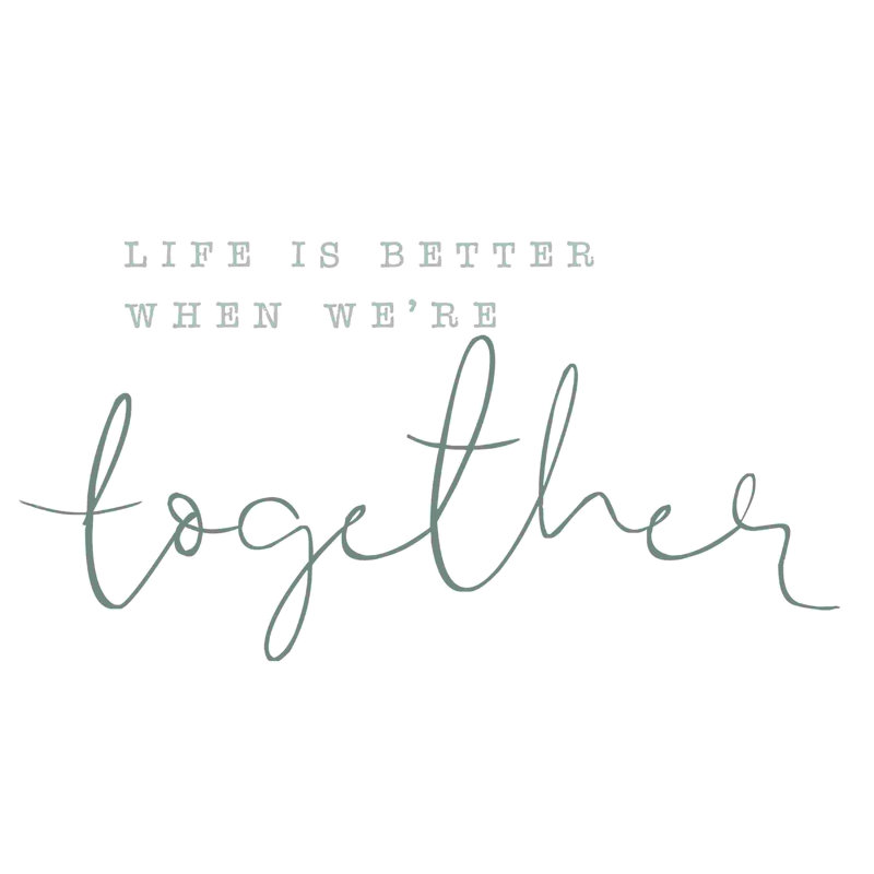 «Better Together 4», H 12 po x l 12 po