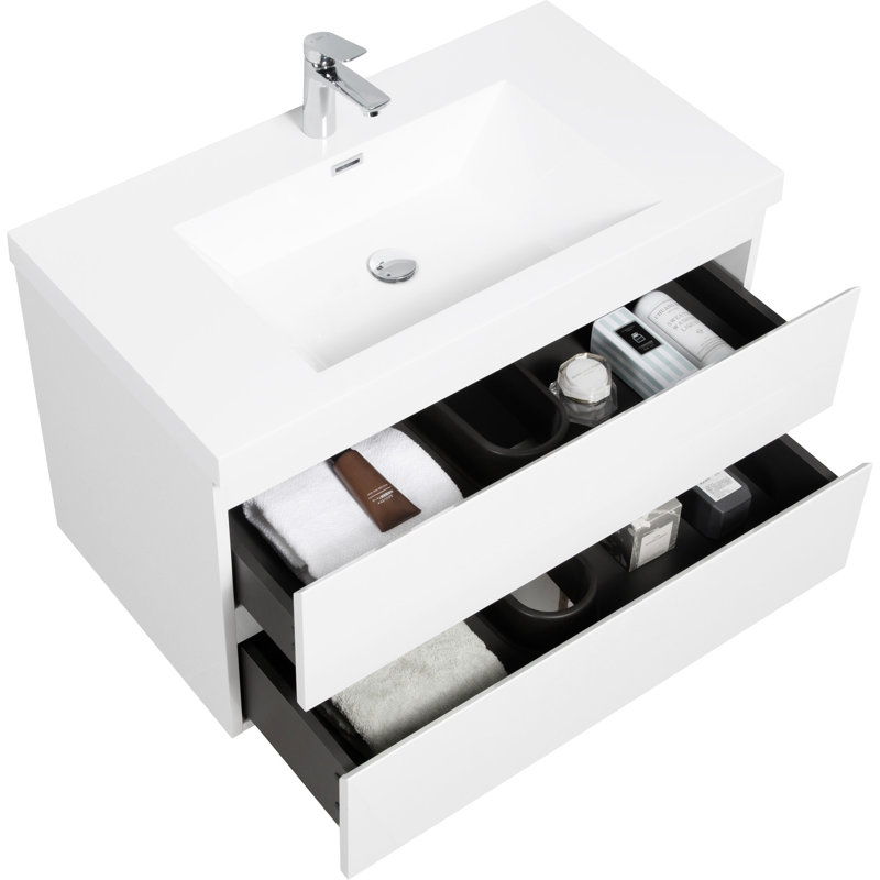 36" Floating Bathroom Vanity With Sink