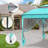 11 Ft. W x 11 Ft. D Outdoor Pop Up Soft Top Steel Patio Gazebo with Netting-113689400