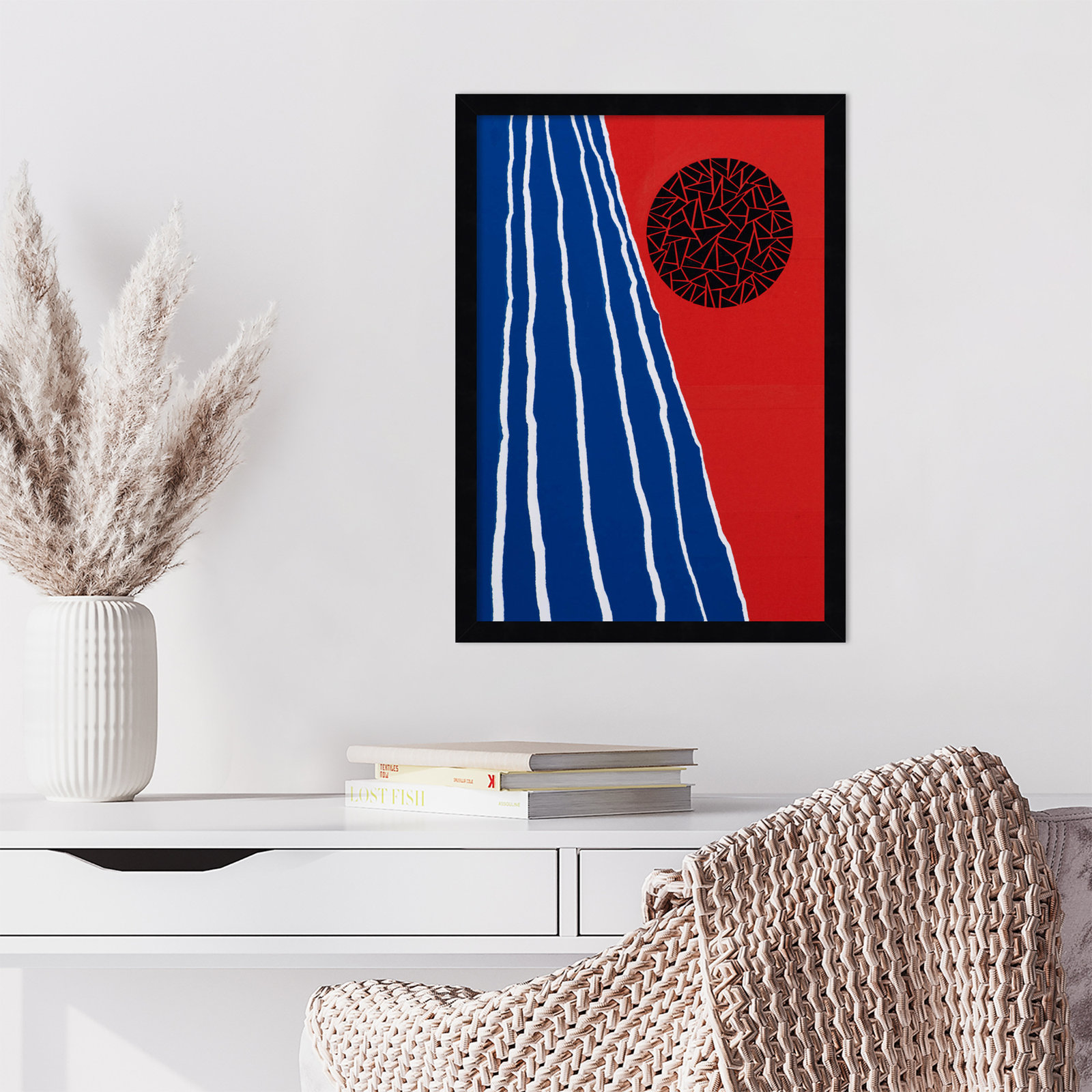 Orbis Factor Print by Alex Dunn, Black, 21" H x 15" W x 1" D