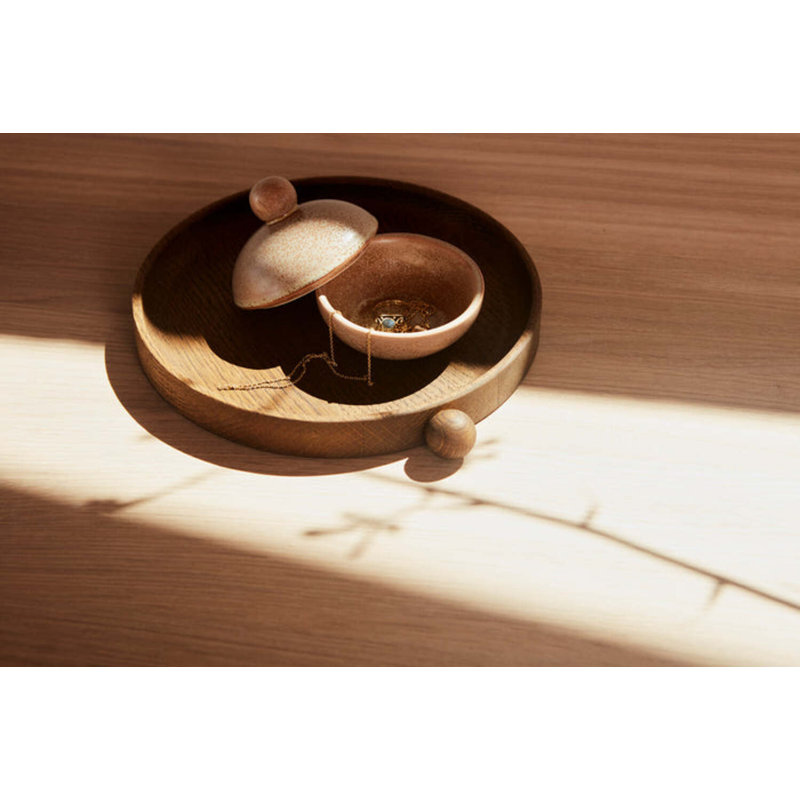 Inka Solid Wood Decorative Tray, Brown