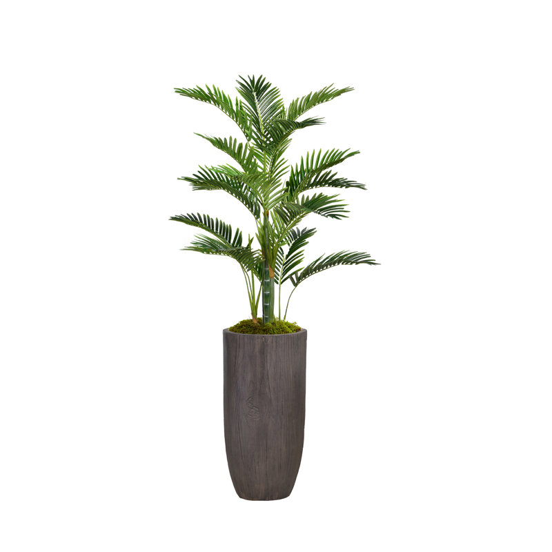 Palmier artificiel Panama en pot, H 62,25 po x l 38 po x P 30 po