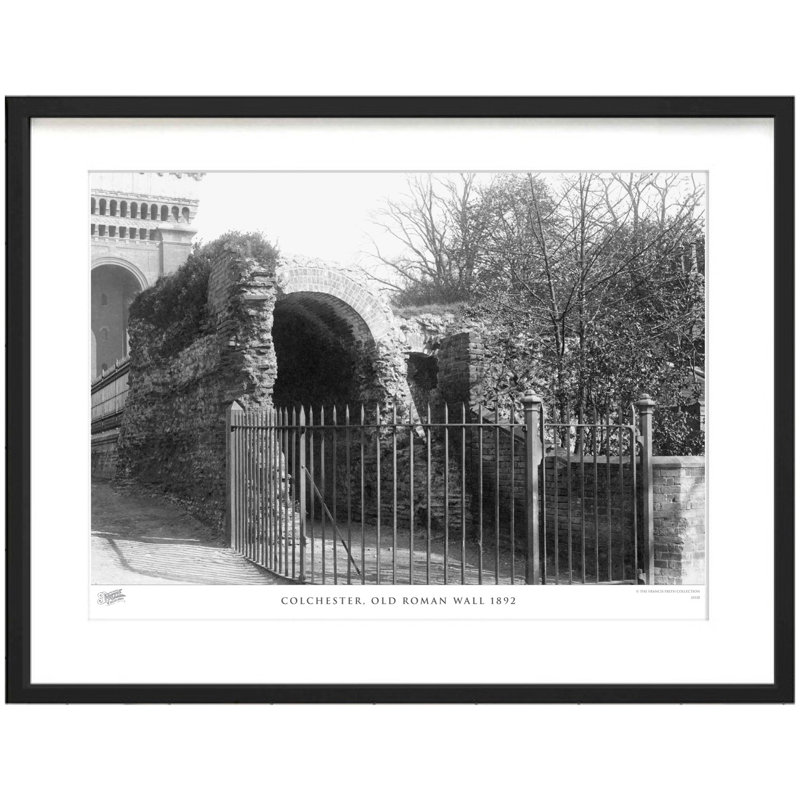 Colchester, Old Roman Wall 1892 by Francis Frith - Single Picture Frame Print, 40cm H x 50cm W x 2.3cm D