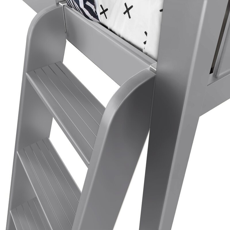 Lit mezzanine simple Jancy Kids, Gris