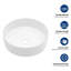 Lavabo de salle de bain en céramique 15,75 "X 15,75"-120676324
