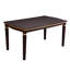 6 tables de salle à manger en bois massif de 60 po, table rectangulaire de 60 po, 4 chaises et banc, pour 6 personnes, 1 banc