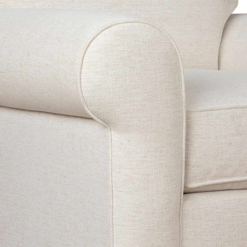 Porter Upholstered L-Shaped Sectional Symmetrical, Nomad Snow Crypton® Chenille