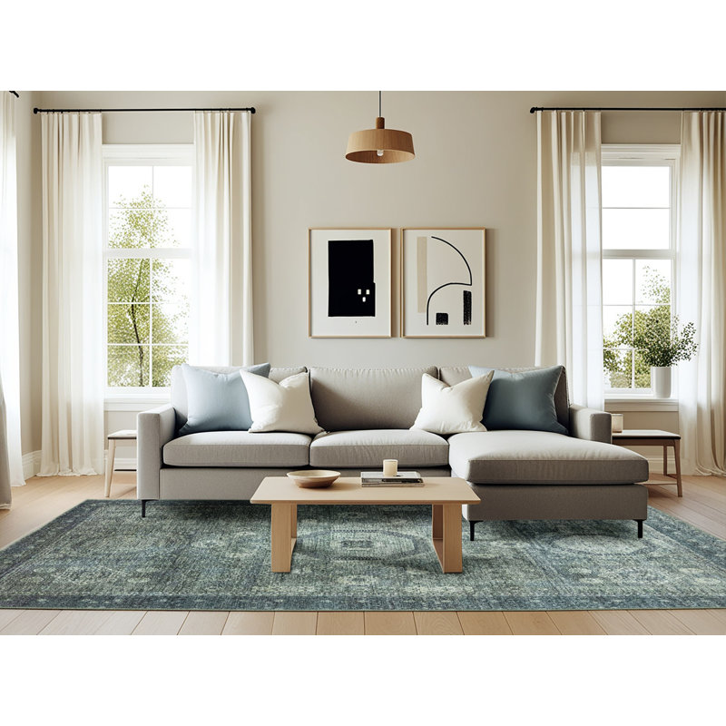Abstract Indoor Rug, Rectangle 6' x 9'