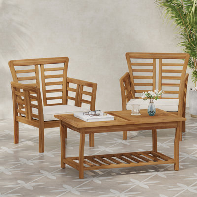 2 chaises club + table