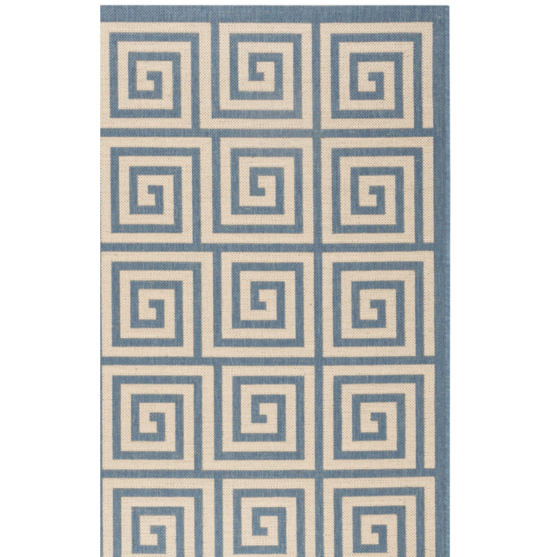 Tapis d'intérieur / extérieur géométrique Gowanus 100 Performance, Rectangle 4 pi x 6 pi