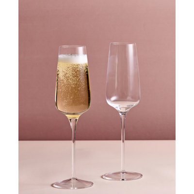 Juno - Champagne Flutes - Set of 2 - Clear