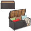 Costway 0.01cm W 170L Deck Box in Brown