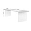Bureau rectangulaire en bois massif noir et acrylique-287878397