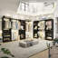 80"-120" Closet System With Door And Wooden Drawers(Adjustable Width)-235816157