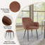 Fauteuil rembourré en velours Aisaiah-37061324