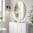 Modern Decorative Wall Mirror, Distortion-Free Glass, Rust-Resistant Frame, Easy Installation, Elegant Accent Mirror for Bathroom, Bedroom, Living Room & Entryway Home Décor-786049721-786049724