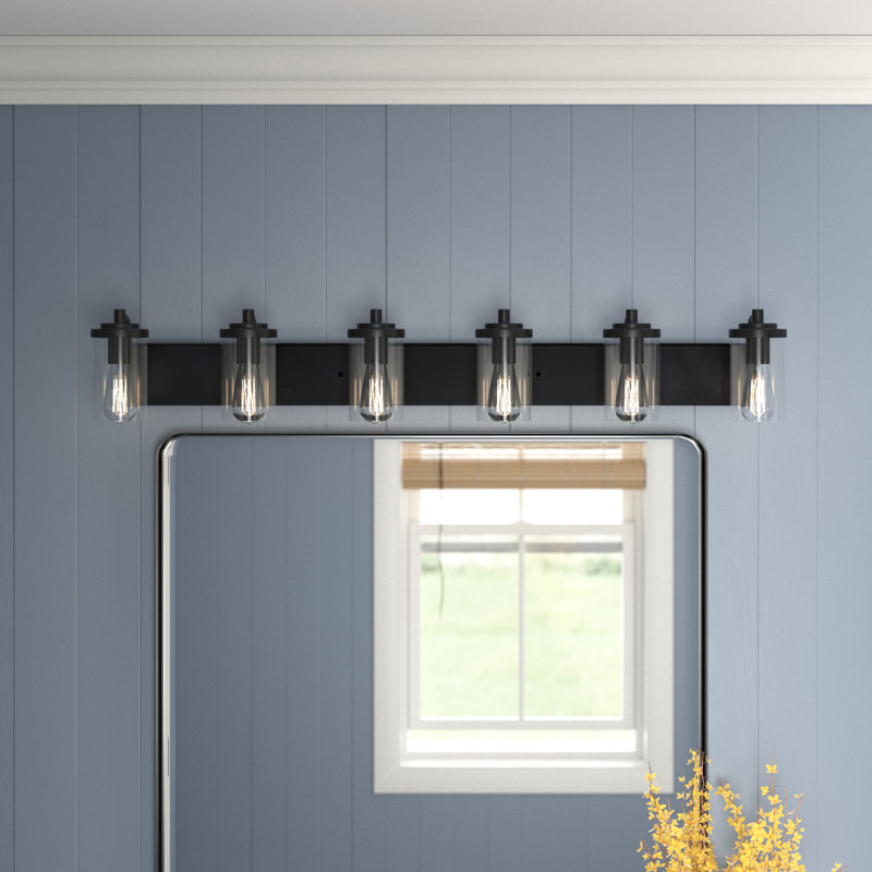 Lavada 6 - Light Dimmable Vanity Light, Black