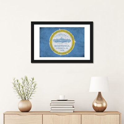 «Boston, Massachusetts Flag», impression sur toile