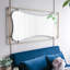 Miroir coquelicot 28 po x 1,5 po x 60 po avec cadre en métal doré de conception contemporaine pour salle de bain, vestibule