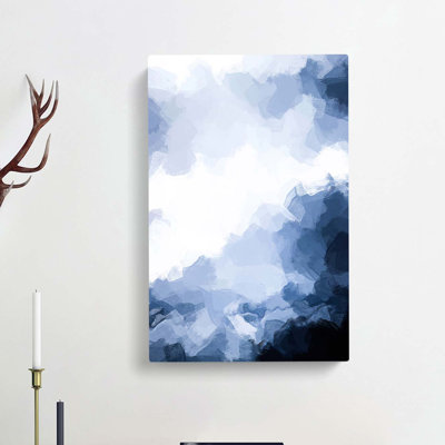 Cloud Mountains in Abstract - Wrapped Canvas