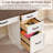 60" Farmhouse Executive Desk with Drawers, Wood Home Office Desk, File Drawer, Storage Cabinet-118664813