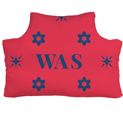 Tête de lit simple Washington Basketball Colors 39,5 po x 29,5 po