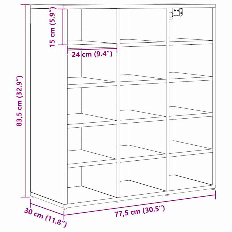 Shoe Cabinet, Old Wood