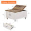 Table basse à 4 pieds avec rangement Scarlett