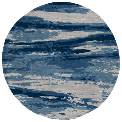 Metro 650 Area Rug In Blue / Ivory