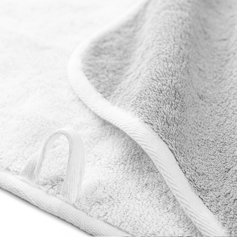 Bicolore Towel, Bath Towel, White/Cloud