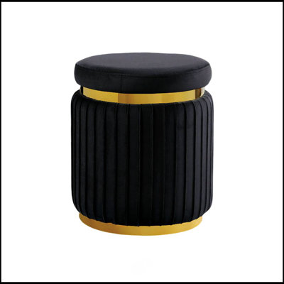 Tabouret d'appoint rond de style contemporain 1 pièce