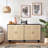 Elegant And Functional 4-Door Rattan Decorative Storage Cabinet-1016998059