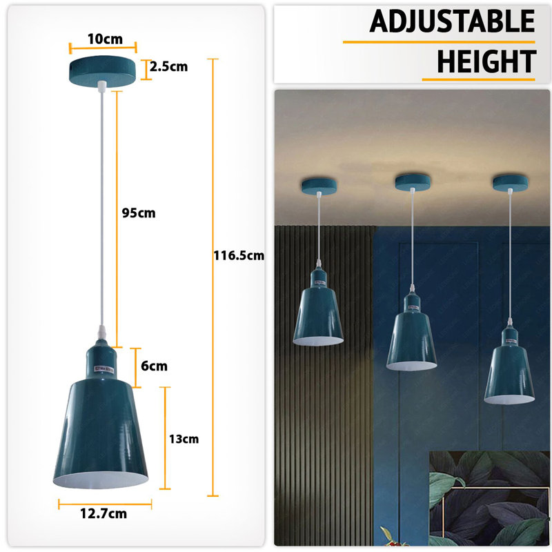 Issra 1 - Light Single Pendant, Cyan Blue