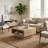 Caomhan Pedestal Coffee Table with Storage-401465795