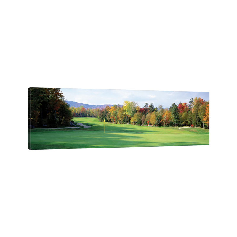 New England Golf Course New England USA by Panoramic Images - Wrapped Canvas Panoramic Print