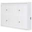 Lit escamotable double pleine grandeur, blanc
